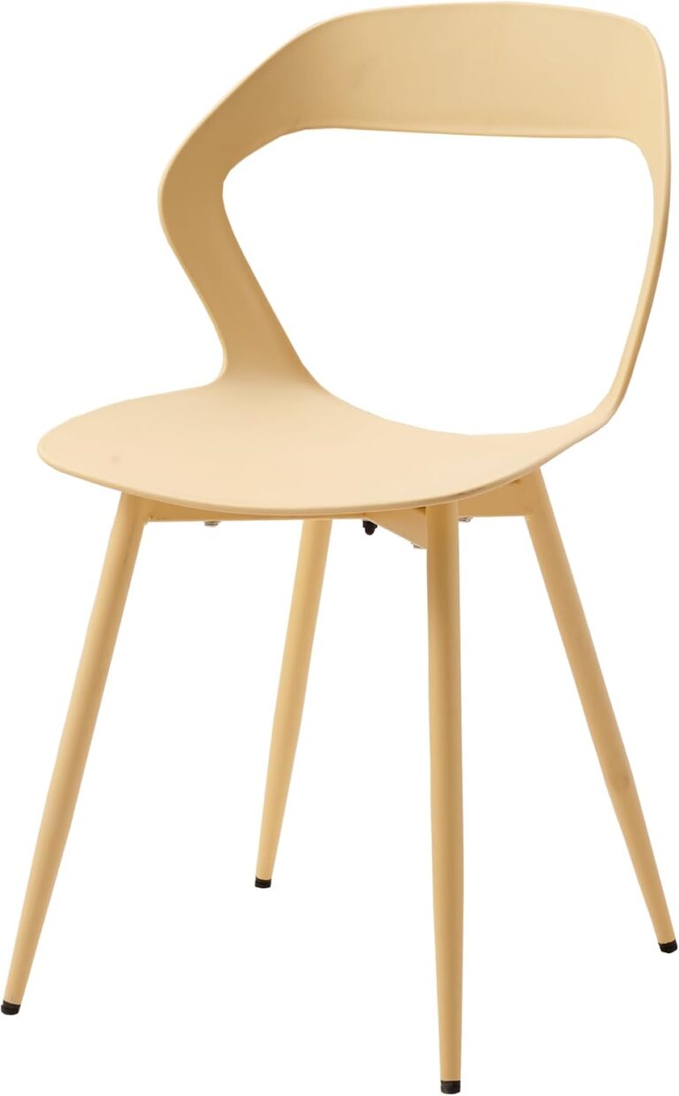 Set 4 kusy jídelní židle, žlutá