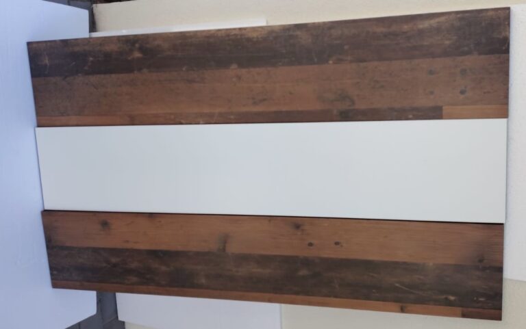 Jídelní stůl – design old wood/černá, bílá